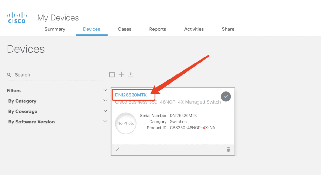 cisco sn check warranty
