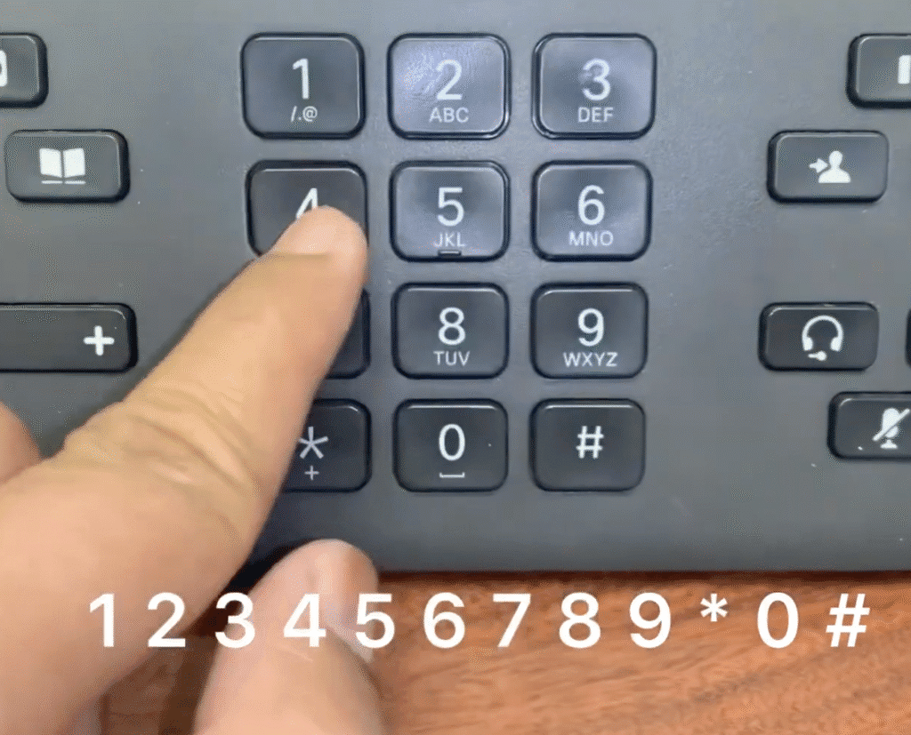 Key sequence 1234567890# on Cisco 8841