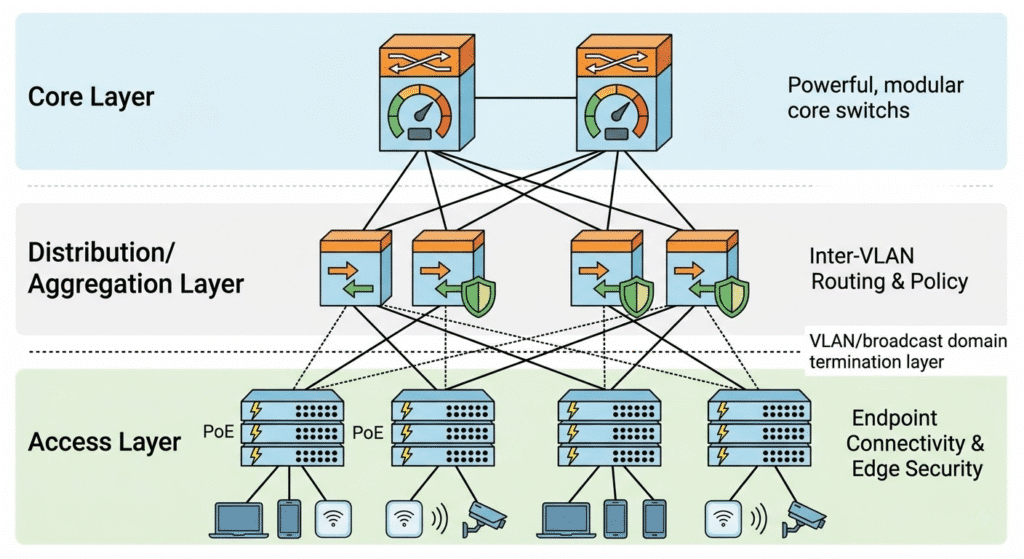 Enterprise Hierarchical Network Structure