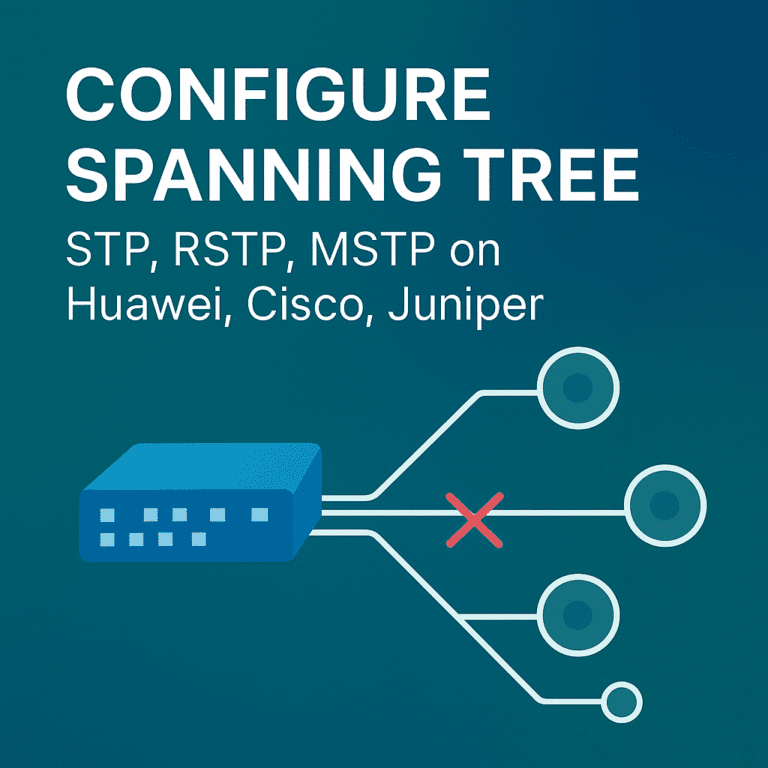 How to Configure Spanning Tree (STP, RSTP, MSTP) | 2025