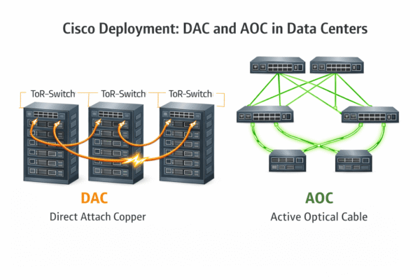 Cisco DAC vs AOC Cable: Distance, Power & Data Center Guide