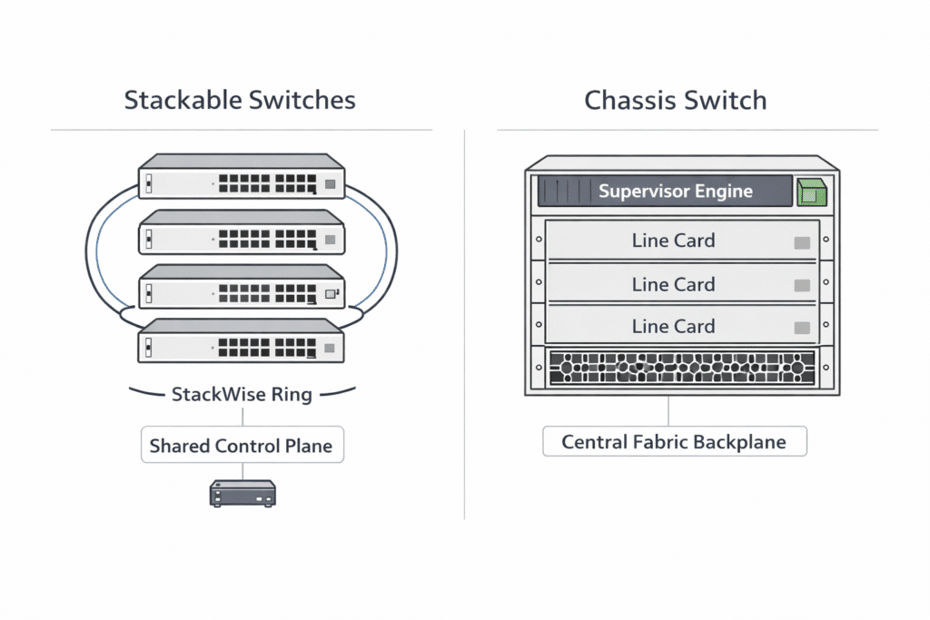 stacking-vs-chassis-switch-architecture