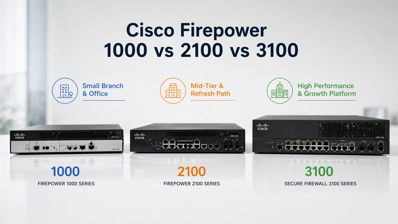 Cisco Firepower FPR1000 vs FPR2100 vs FPR3100