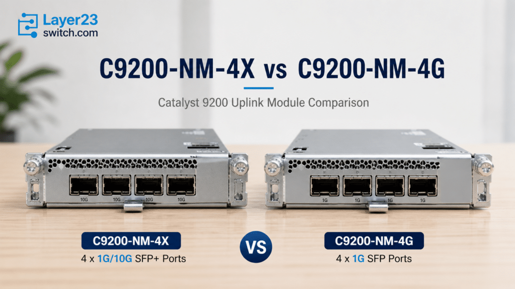 C9200-NM-4X vs C9200-NM-4G: 1G vs 10G Uplink Guide