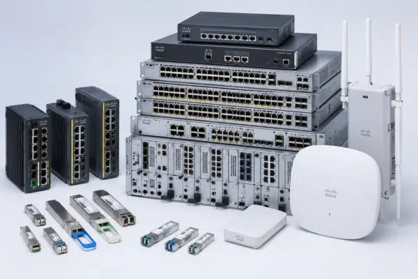 Illustrated enterprise network hardware sourcing concept