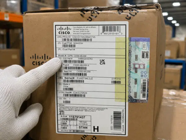 Original carton, factory seal, and product label verification