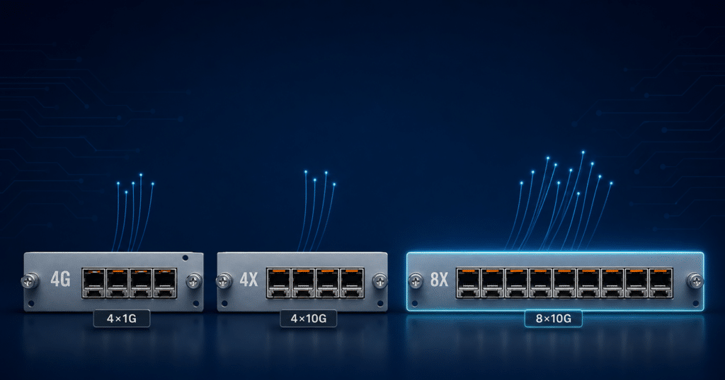 cisco 4g vs 4x vs 8x network module