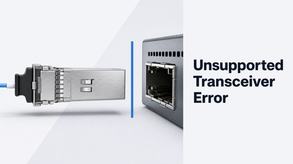 cisco unsupported transceiver