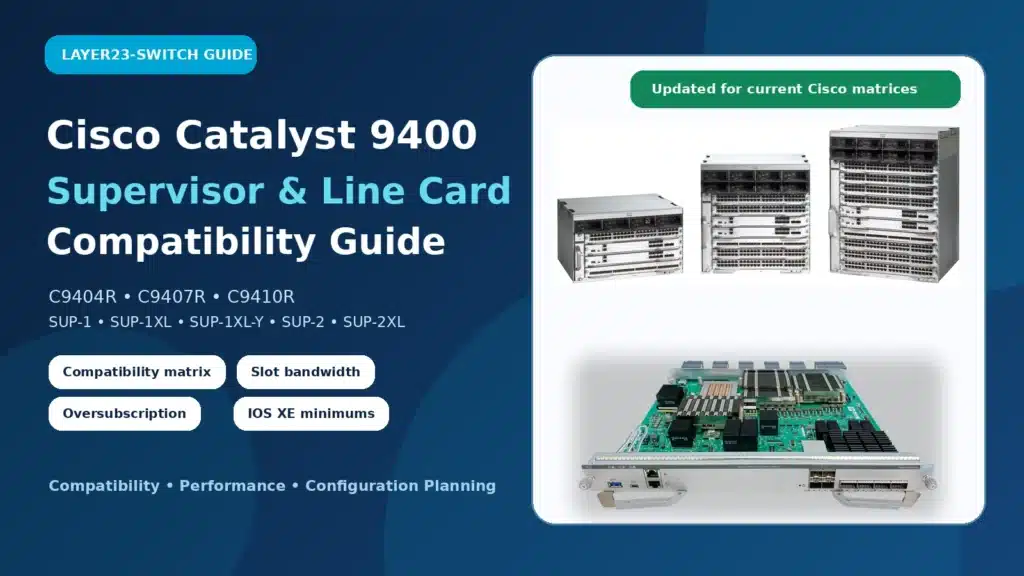 Cisco Catalyst 9400 Supervisor & Line Card Compatibility